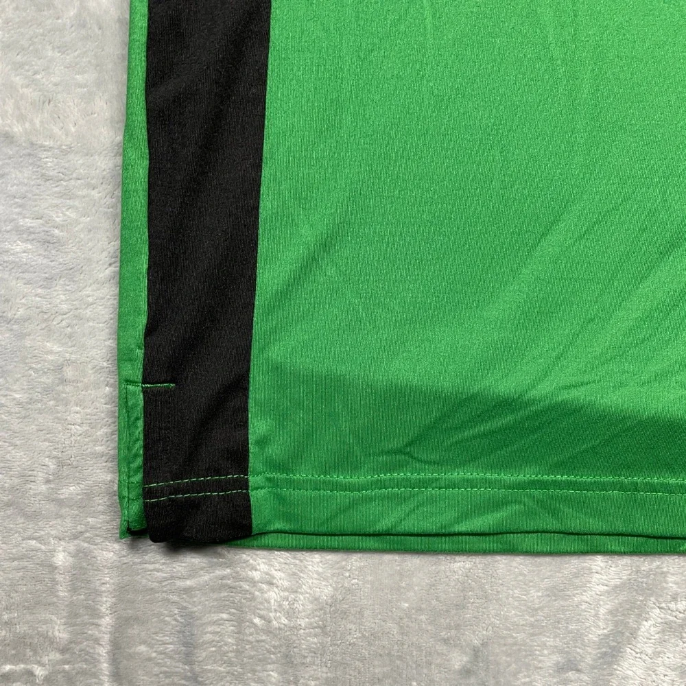 Box Seat Oregon Ducks Polo Mens XL Green Black Colorblock Performance Shirt